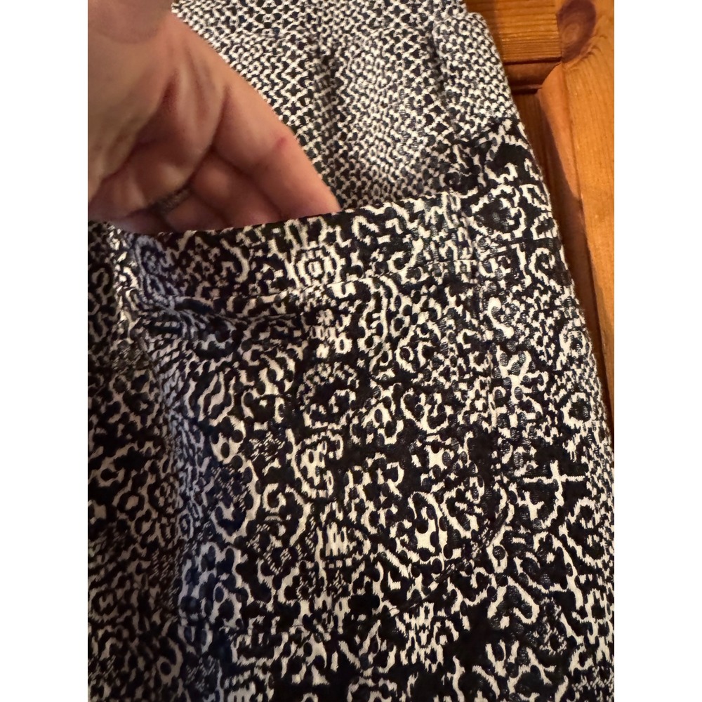 Lagenlook Black White Geometric Print Jacket and Layered Culotte Pant Set UNIQUE - Picture 10 of 15